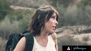 GIRLSWAY - Archaeologists Adriana Chechik And Kissa Sins Smash In Their Tent During An Adventure - 3 image