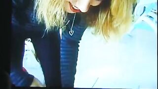 Sexy blonde rams a large dildo up her girlfriend's wet pussy - 4 image