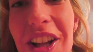 Blonde babe spreads her girlfriends legs and tastes her tight wet pussy - 2 image