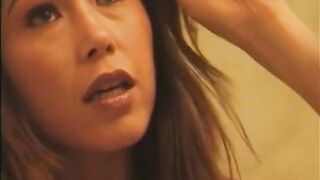 Busty Asian brunette rubs her clit while taking a dildo up her pussy - 5 image