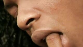 Pussy-loving black chick sticks her tongue deep inside her gf's wet twat - 14 image