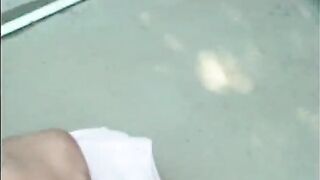 Naughty babe tastes her girlfriends wet pussy outside by the pool - 15 image