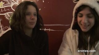 Ersties: Cute Amateur Babes Have Hot Lesbian Sex In A Public Changing Room - 12 image