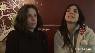 Ersties: Cute Amateur Babes Have Hot Lesbian Sex In A Public Changing Room - 13 image