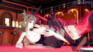 Festenia Muse and Chitose Kisaragi engage in intense lesbian play - Super Robot Wars J & V Hentai - 11 image
