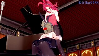 Festenia Muse and Chitose Kisaragi engage in intense lesbian play - Super Robot Wars J & V Hentai - 5 image