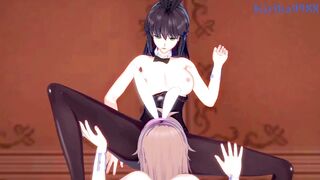 Sagiri Sakurai and Setsuko Ohara engage in intense lesbian play - Super Robot Wars T & Z Hentai - 11 image