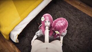 Devola & Popola lesbian kisses and double blowjob [Full Video] 5m - 13 image