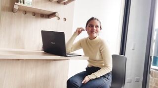 My boss teaches me how to use lubricants and touches my vagina with them! - 2 image