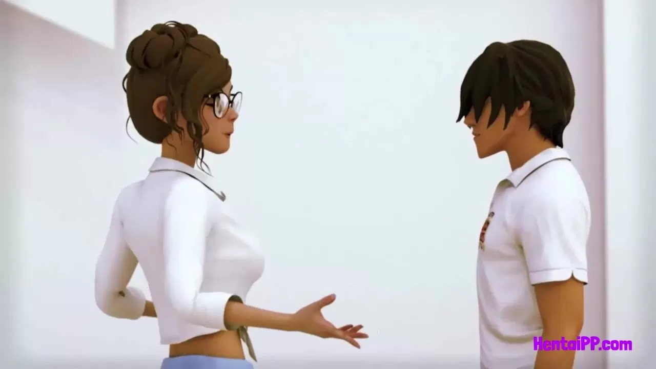 Two Lesbian [Ebony&White] Fuck At School - 3D Hentai watch online