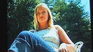 Cute babe loving it as her pink pussy gets licked in a lesbian session