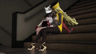 Guilty Gear Millia Rage is subjected by Ramlethal Valentine hot Lesbian sex - 12 image