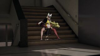 Guilty Gear Millia Rage is subjected by Ramlethal Valentine hot Lesbian sex - 7 image