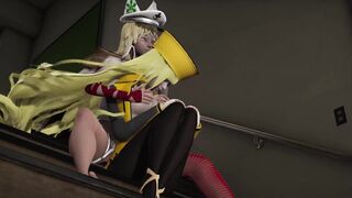 Guilty Gear Millia Rage is subjected by Ramlethal Valentine hot Lesbian sex - 9 image