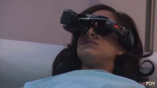 VR therapy for her unwilling lesbian desires is cured with a virtual simulation les sex session - 4 image