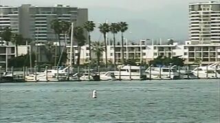 Horny lesbians put fake cocks on the moving ship - 1 image