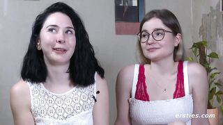 Firsties: 18-year-old German student taken by girlfriend with strap-on