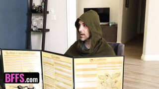 BFFS - Maya Woulfe , Chanel Camryn, and Samantha Lexi Spice Up A Borning Game Night By Sharing Stud - 3 image