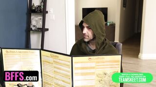 BFFS - Maya Woulfe , Chanel Camryn, and Samantha Lexi Spice Up A Borning Game Night By Sharing Stud - 4 image