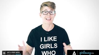 GIRLSWAY - Harmony Wonder Rubs Hard Lexi Lore's Wet Pussy Until She Can Take It No More - 2 image