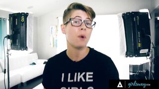 GIRLSWAY - Harmony Wonder Rubs Hard Lexi Lore's Wet Pussy Until She Can Take It No More