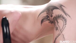 SLAYED Stunning Freya fucks bff Little Dragon with strap-on - 15 image