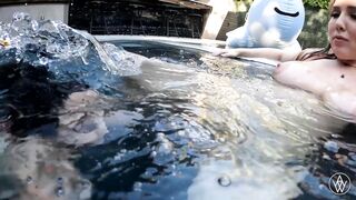 ANGELA WHITE - Busty Bikini Threesome with Lena Paul and Myers - 10 image