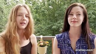 Ersties: 21-year-old German girl has her first lesbian experience - 1 image