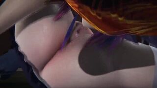 League of Legends Hentai NEEKO GWEN Japanese Cosplay Goth Lesbian FUTA SQUIRT CumShot TIGHT PUSSY - 3 image