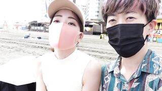 Masturbating on a public beach in Japan - 11 image