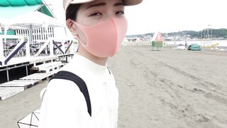 Masturbating on a public beach in Japan - 2 image