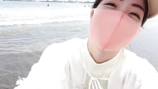 Masturbating on a public beach in Japan - 7 image