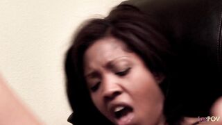 It turns out the brunette therapist just wants to lesbo fuck her feisty ebony patient - 6 image