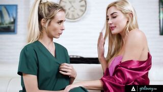 GIRLSWAY - Horny Kenzie Anne Desperately Wants Her Nurse Stepsister To Eat Her Pussy - 3 image