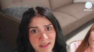 Two otaku schoolgirls bathe in milk while giving you a blowjob - Leela Moon & Min Galilea - Bukkake - 4 image