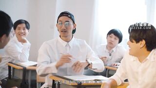 [Domestic] Madou Media Works/MD-0201 Classroom Real Sex Teaching Aids Lesbian Boys' Sex Education Feature Film Master Edition Madou Edition - 001/Free Watch - 2 image