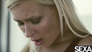 Watch these lesbian beauties play kinky strap on sex games - 10 image