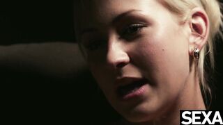 Watch these lesbian beauties play kinky strap on sex games - 3 image