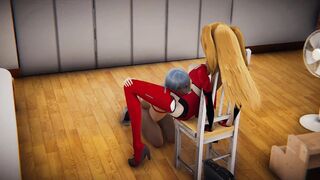 Kisses and cunnilingus with hot moans from Asuka and Rei from Evangelion [Full Video] - 14 image