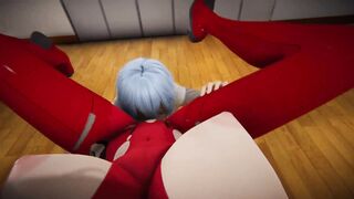 Kisses and cunnilingus with hot moans from Asuka and Rei from Evangelion [Full Video] - 15 image