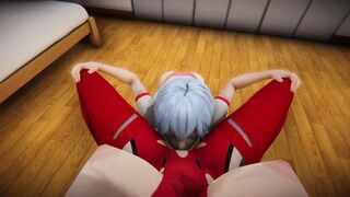 Kisses and cunnilingus with hot moans from Asuka and Rei from Evangelion [Full Video] - 6 image