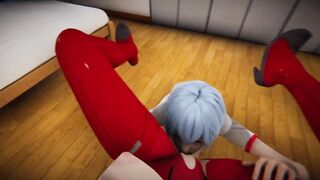 Kisses and cunnilingus with hot moans from Asuka and Rei from Evangelion [Full Video] - 7 image