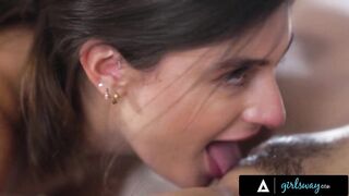 GIRLSWAY - Horny Flower Shop Owner Wants To Finger Her Crush's Pussy So Badly - 9 image