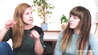 Ersties: Sweet Saarland women make out with each other - 3 image