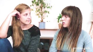 Ersties: Sweet Saarland women make out with each other - 4 image