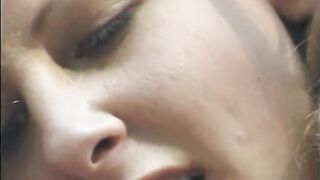 Blondes on the floor fisting and eating pussy - 3 image