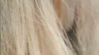 Blondes on the floor fisting and eating pussy - 4 image