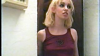 Sexy blonde lesbians eat each other out then play with dildo