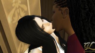 In the Bathroom With A Colored Girl and A Plastic Cock - Golden Lesbians - 2 image