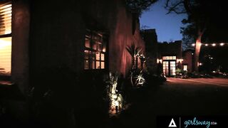 GIRLSWAY - Stacked Blonde Passionately Fucks Her Wife After They Talked To Aliens